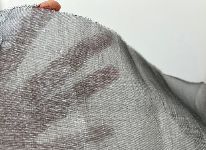 Textured Crushed Linen Blend Fabric | Creased Wrinkle Effect | 54"