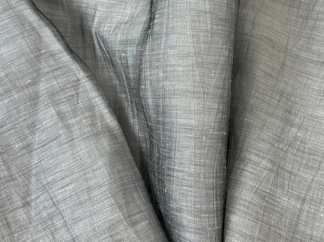 Textured Crushed Linen Blend Fabric | Creased Wrinkle Effect | 54"