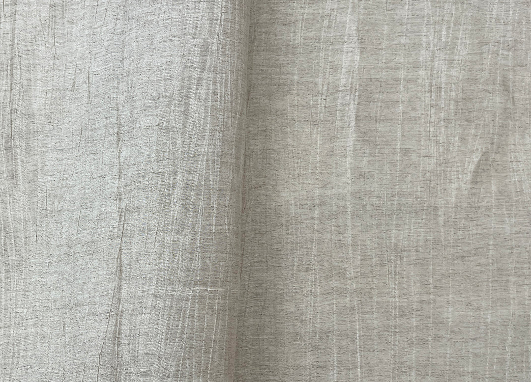 Textured Crushed Linen Blend Fabric | Creased Wrinkle Effect | 54"