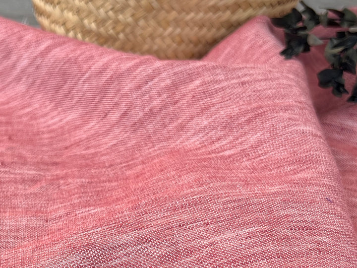 Double-Face Linen Cotton Fabric | Two-Tone Reversible Weave | 52" 6953 6954 6955 6956