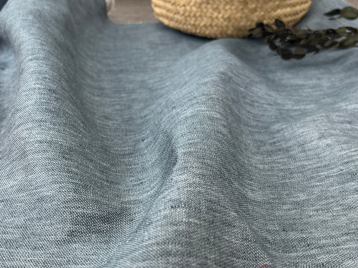 Double-Face Linen Cotton Fabric | Two-Tone Reversible Weave | 52" 6953 6954 6955 6956
