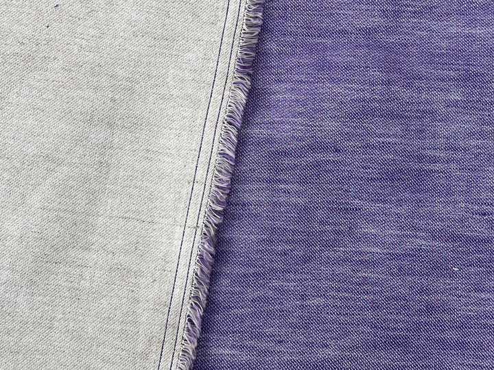 Double-Face Linen Cotton Fabric | Two-Tone Reversible Weave | 52" 6953 6954 6955 6956