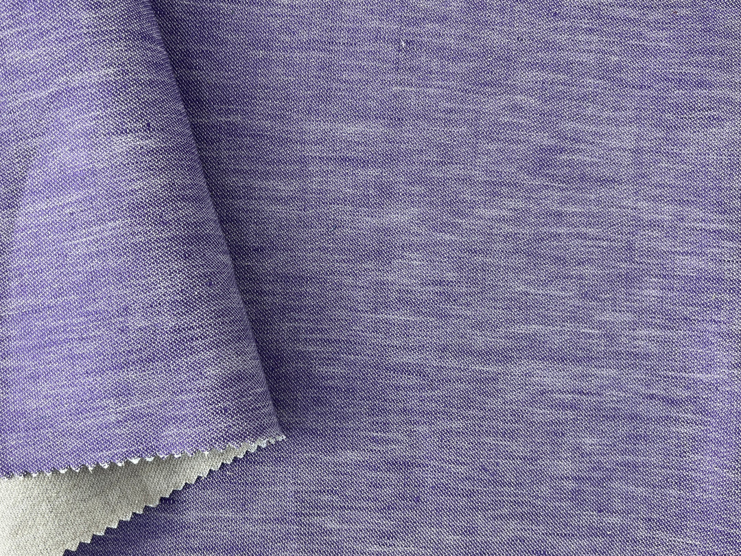 Double-Face Linen Cotton Fabric | Two-Tone Reversible Weave | 52" 6953 6954 6955 6956