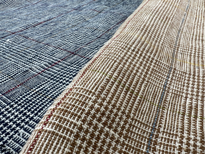 Heavyweight 100% Linen Glen Plaid Fabric | Pre-Washed Soft Hand | Heavy Weight 7552 7553