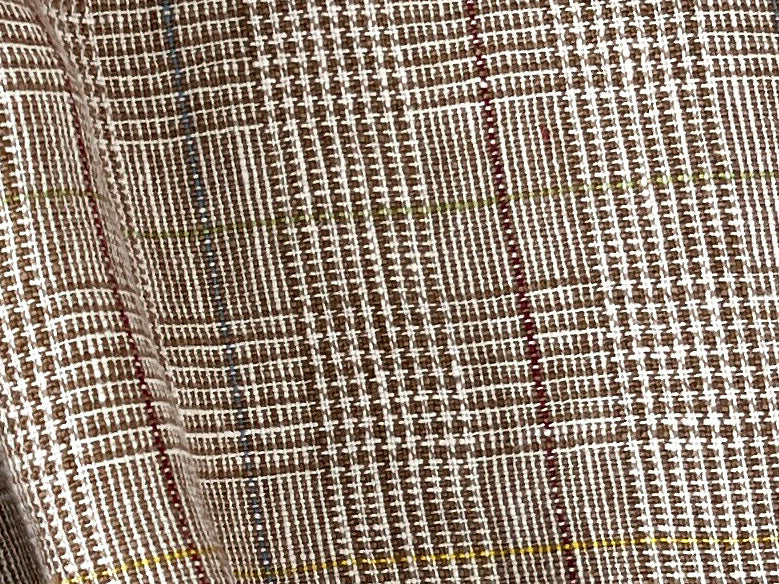 Heavyweight 100% Linen Glen Plaid Fabric | Pre-Washed Soft Hand | Heavy Weight 7552 7553