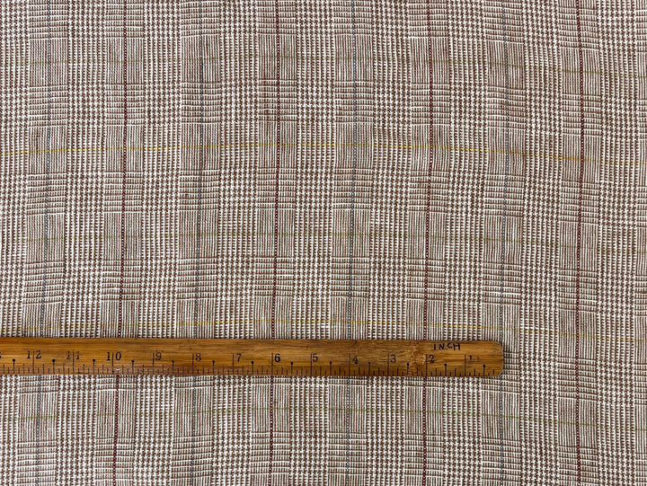 Heavyweight 100% Linen Glen Plaid Fabric | Pre-Washed Soft Hand | Heavy Weight 7552 7553