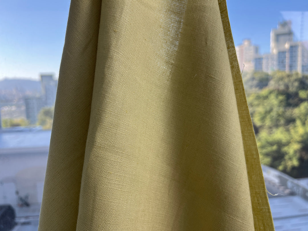 Linden Green 100% Linen Fabric | Pre-Washed Soft Hand | Medium to Heavy Weight 8427