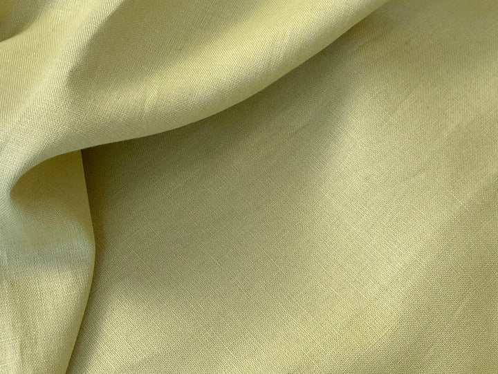 Linden Green 100% Linen Fabric | Pre-Washed Soft Hand | Medium to Heavy Weight 8427