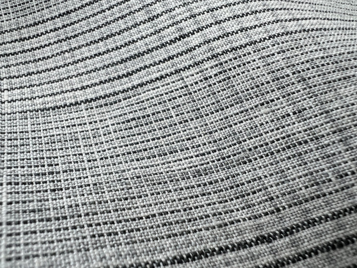 Grey Houndstooth Glen Plaid Linen Fabric – 100% Linen 8046 8500