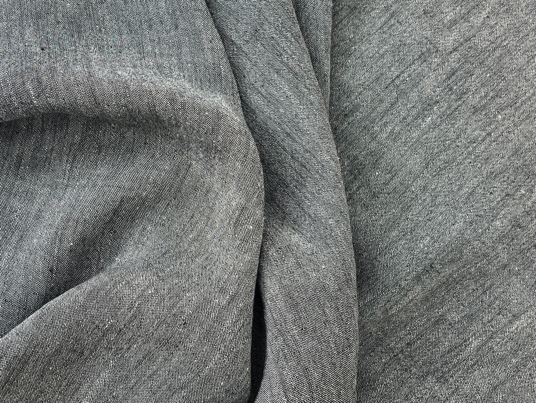 Two-Tone Linen Nylon Chambray Fabric | Twisted Filament Yarn for Enhanced Handfeel | 7066 8294