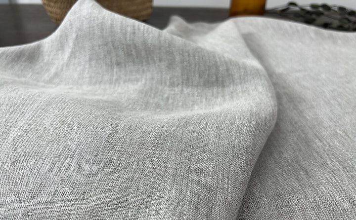 Two-Tone Linen Nylon Chambray Fabric | Twisted Filament Yarn for Enhanced Handfeel | 7066 8294
