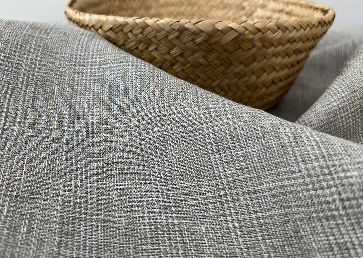 Linen Blend Fabric High Twisted Yarn Navy Glen Plaid Medium Weight 7077 7839 7078 7563 8330