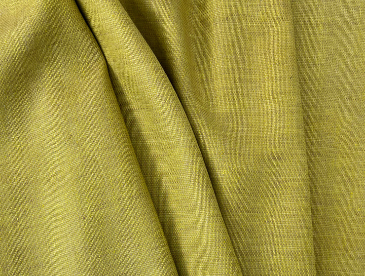 100% Linen Dobby Chambray Fabric | Tweed-Textured Weave | Medium Weight  8430