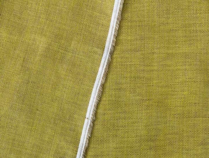 100% Linen Dobby Chambray Fabric | Tweed-Textured Weave | Medium Weight  8430