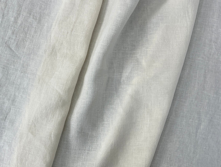 100% Linen Fabric | Ivory Cream | Medium-to-Heavyweight | 48"   7470