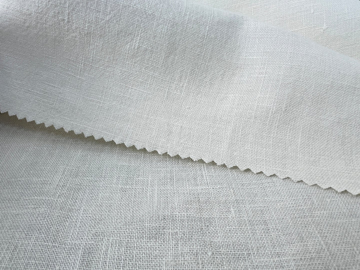 100% Linen Fabric | Ivory Cream | Medium-to-Heavyweight | 48"   7470