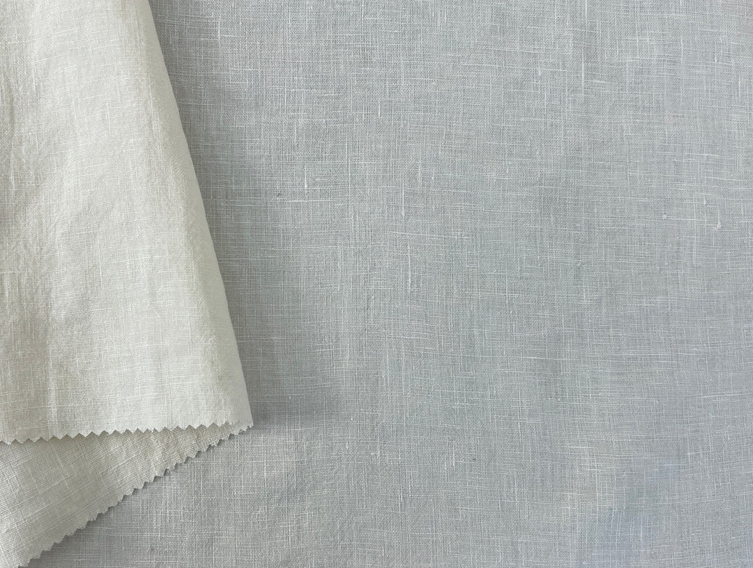 100% Linen Fabric | Ivory Cream | Medium-to-Heavyweight | 48"   7470
