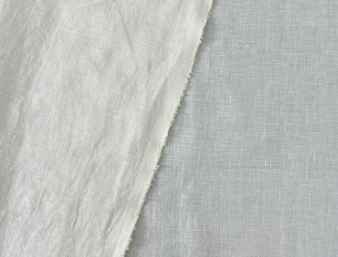 100% Linen Fabric | Ivory Cream | Medium-to-Heavyweight | 48"   7470