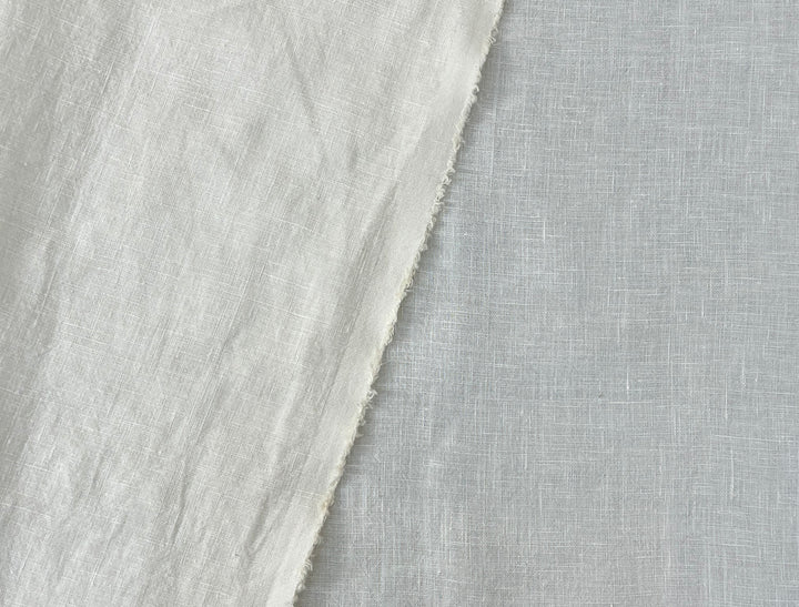 100% Linen Fabric | Ivory Cream | Medium-to-Heavyweight | 48"   7470