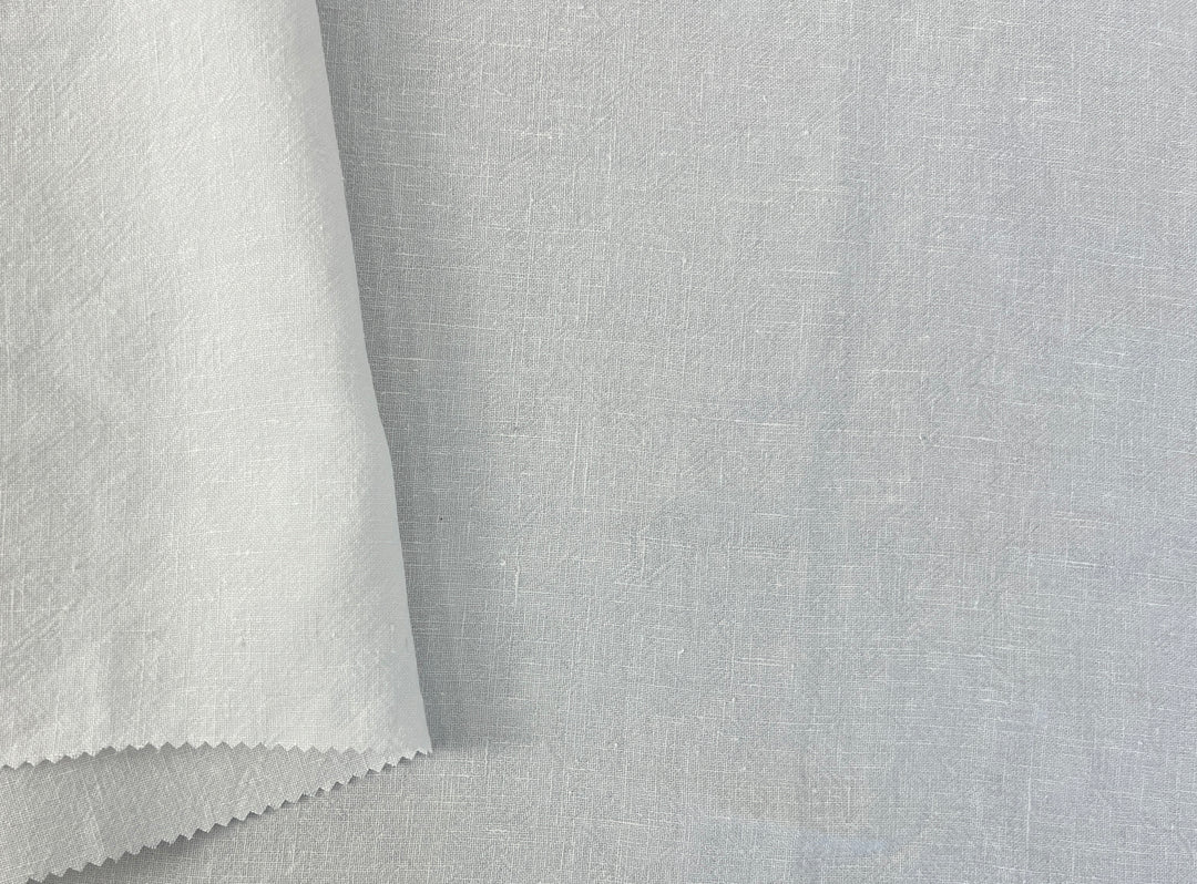 100% Linen Fabric | High-Twist 9s Yarn | Snow White | Medium-Heavy Weight 4942