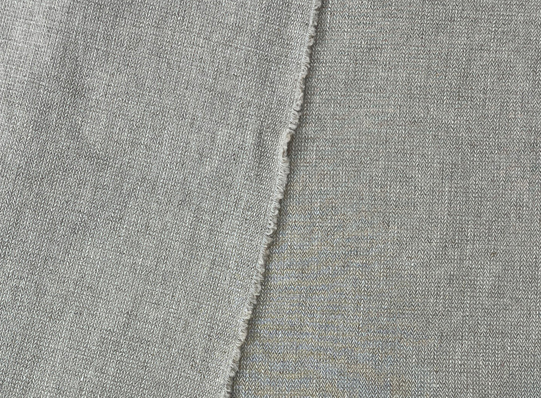 Linen Blend Fabric | Micro Herringbone Twill | Medium Weight | 51"