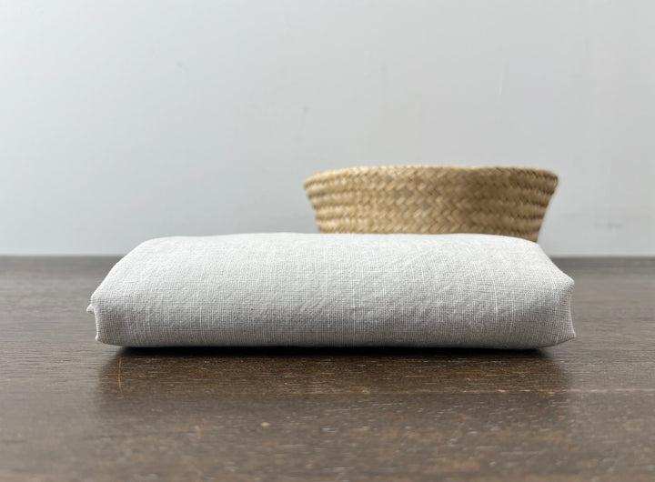 Dark Grey Subtle Chambray Linen Cotton Fabric – Soft & Pre-Washed 8111 8302 8303