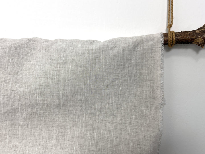 Dark Grey Subtle Chambray Linen Cotton Fabric – Soft & Pre-Washed 8111 8302 8303