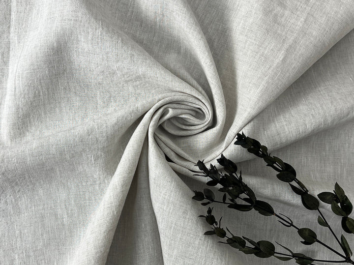 Dark Grey Subtle Chambray Linen Cotton Fabric – Soft & Pre-Washed 8111 8302 8303