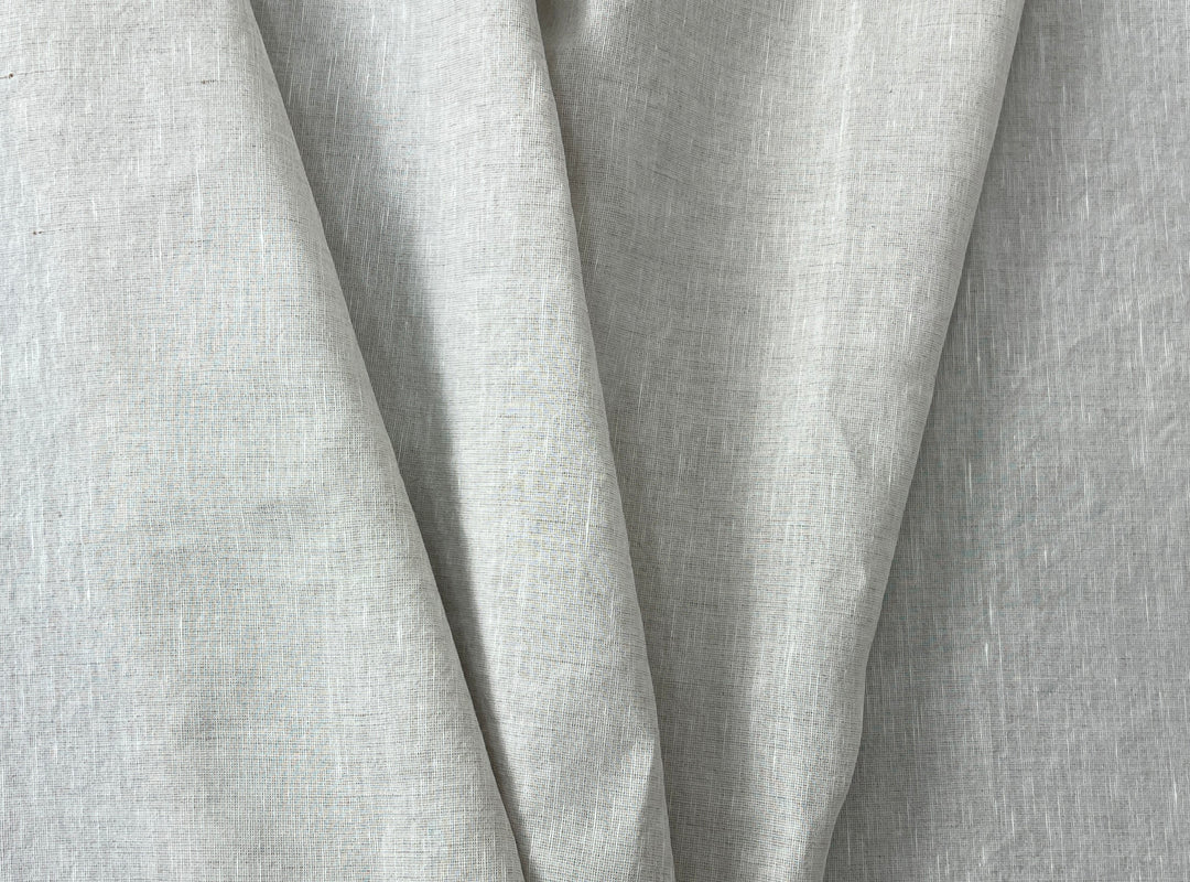 Dark Grey Subtle Chambray Linen Cotton Fabric – Soft & Pre-Washed 8111 8302 8303