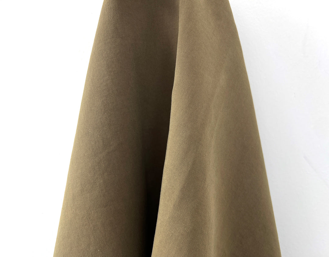 Enzyme-Washed Linen Tencel Cotton Blend Twill | Medium-Heavy Weight | 54"  7784