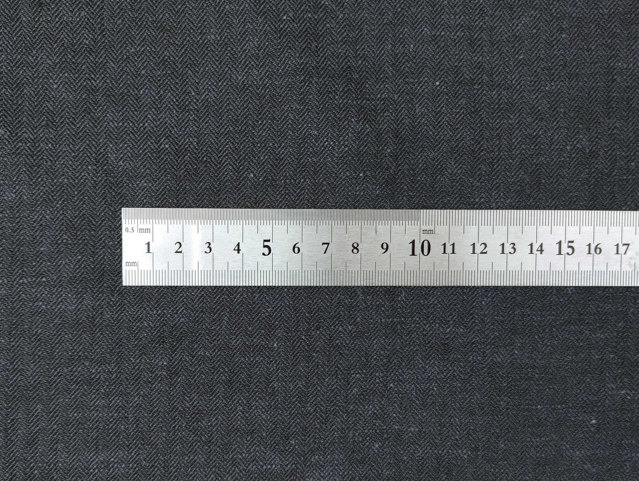 HBT Linen Ramie Cotton Blend Fabric: Yarn Dyed Chambray, Medium