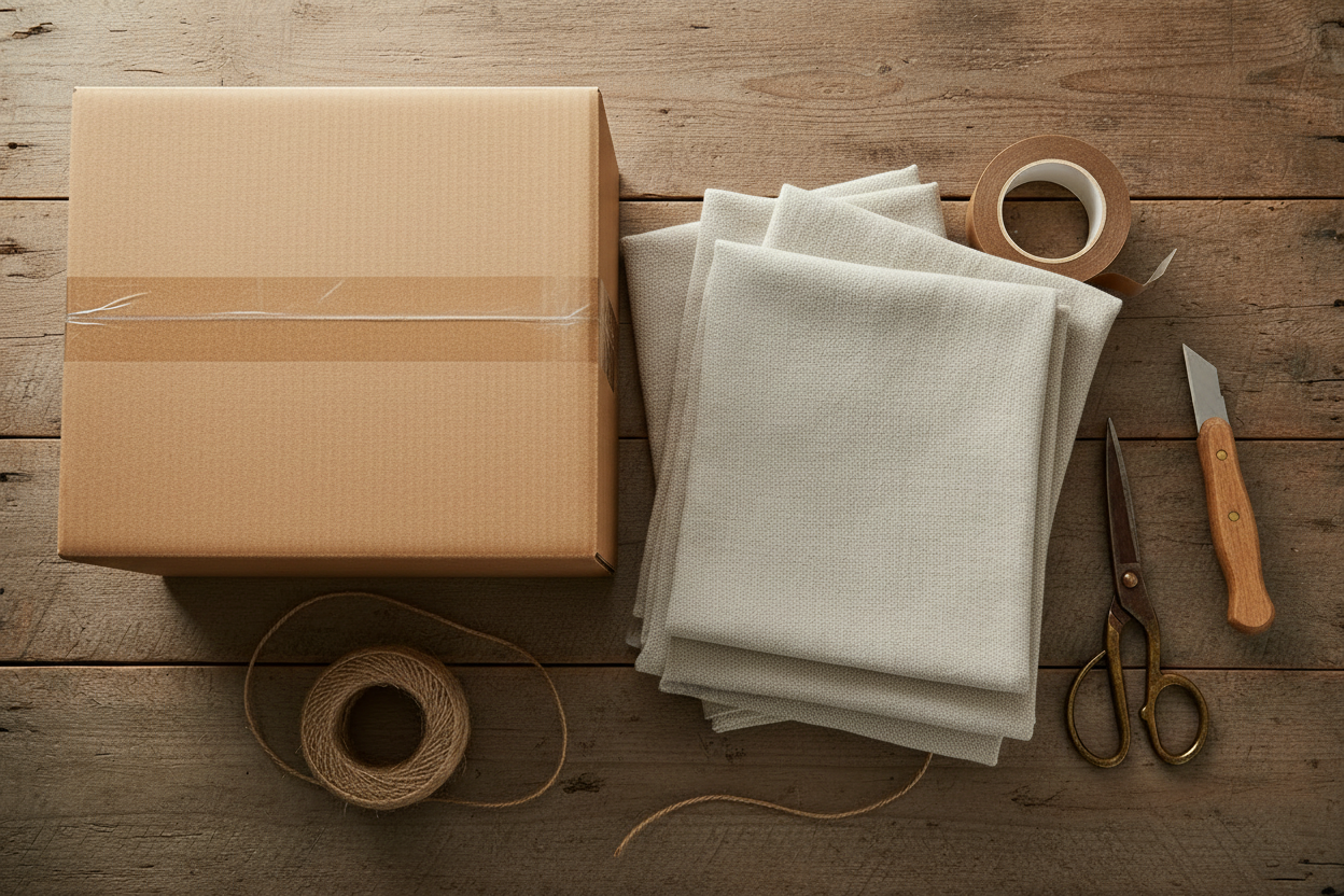 make the box bigger, don't use tag on the fabric,  make the fabric size bigger