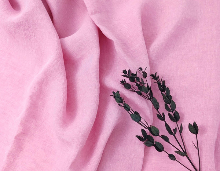 100% Linen Crispy Fabric 21s Vintage Chambray New Colorways for 2024 - The Linen Lab - Mint(light)