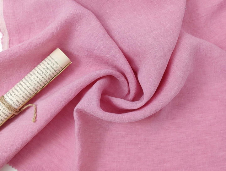 100% Linen Crispy Fabric 21s Vintage Chambray New Colorways for 2024 - The Linen Lab - Mint(light)