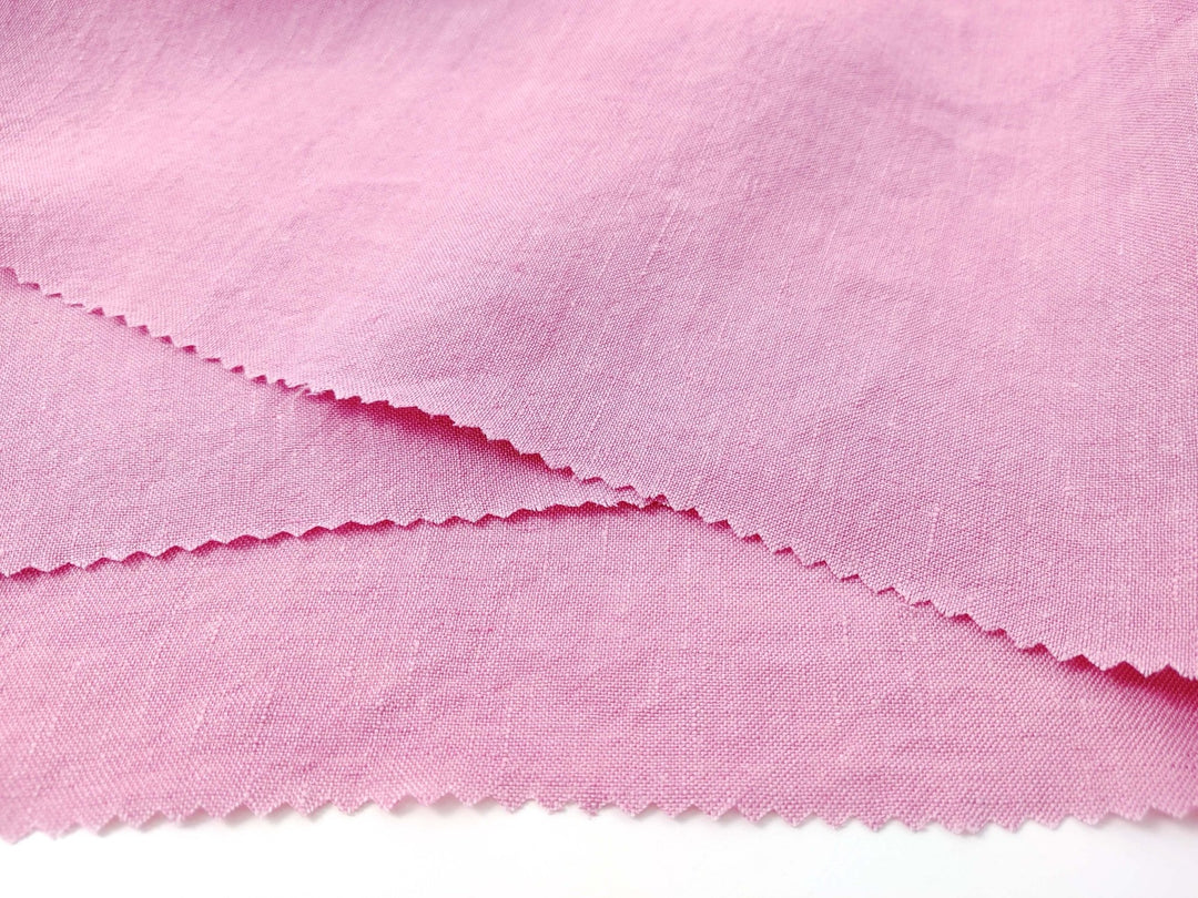 100% Linen Crispy Fabric 21s Vintage Chambray New Colorways for 2024 - The Linen Lab - Mint(light)