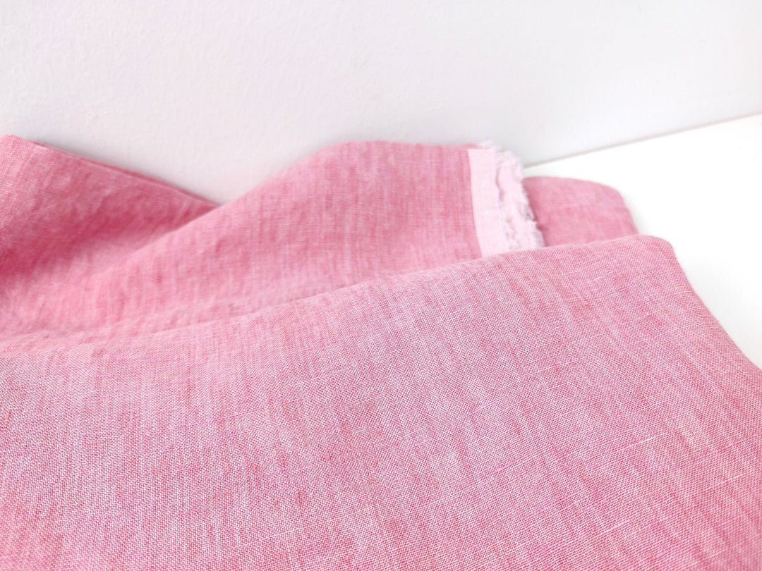 100% Linen Crispy Fabric 21s Vintage Chambray New Colorways for 2024 - The Linen Lab - Violet