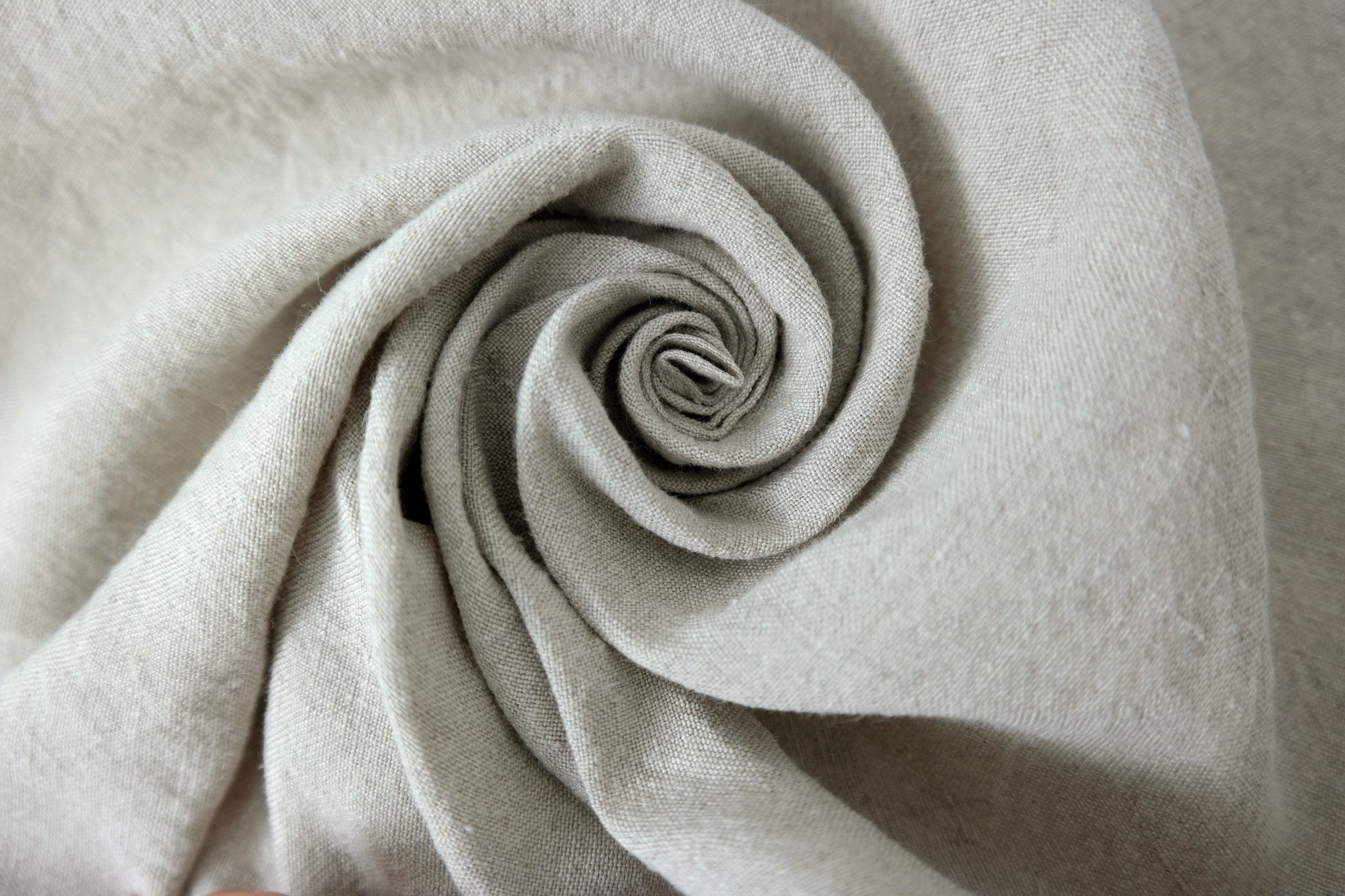 High Twisted 100% Linen Fabric Medium Weight 14S | The Linen Lab