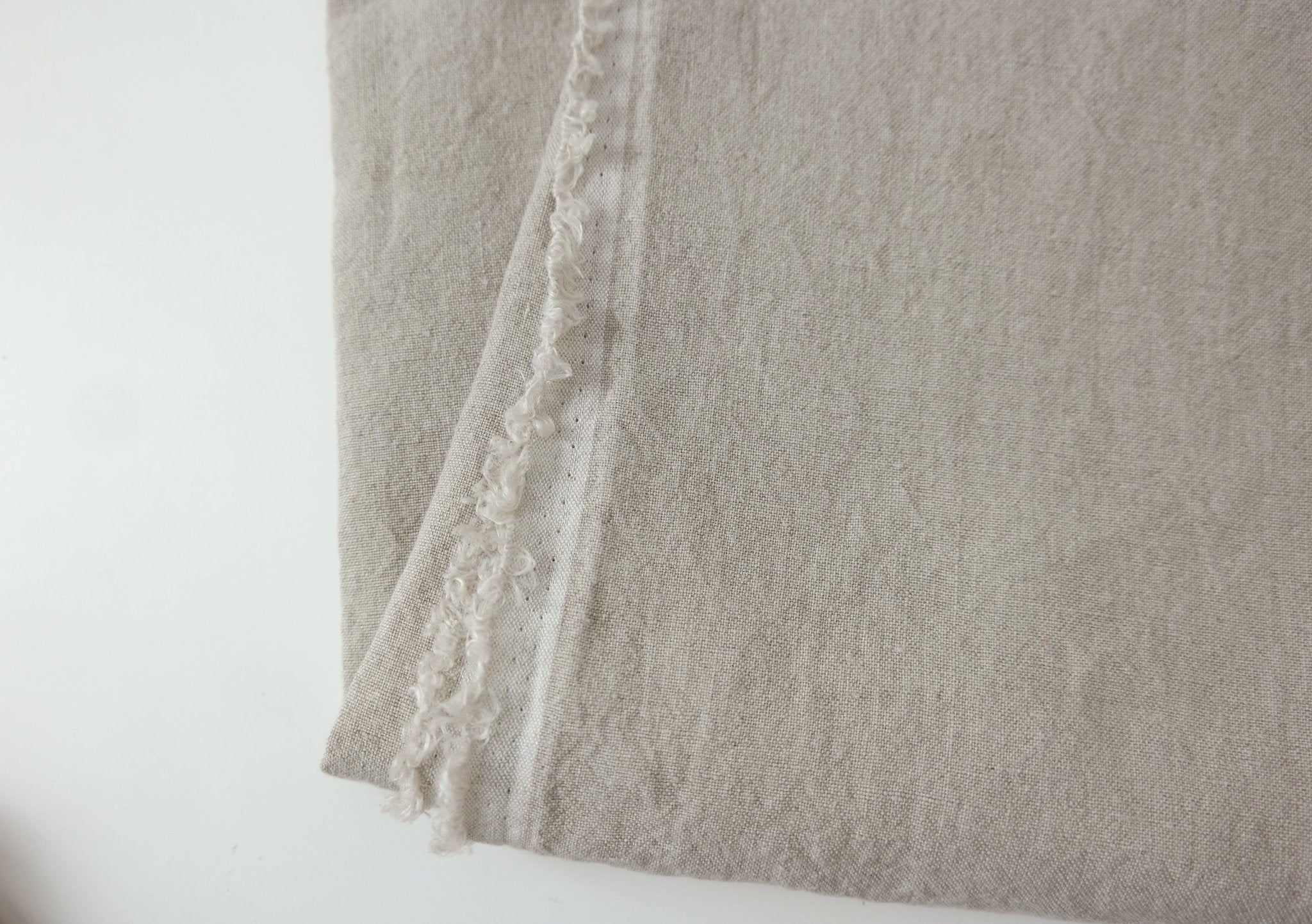 High Twisted 100% Linen Fabric Medium Weight 14S | The Linen Lab