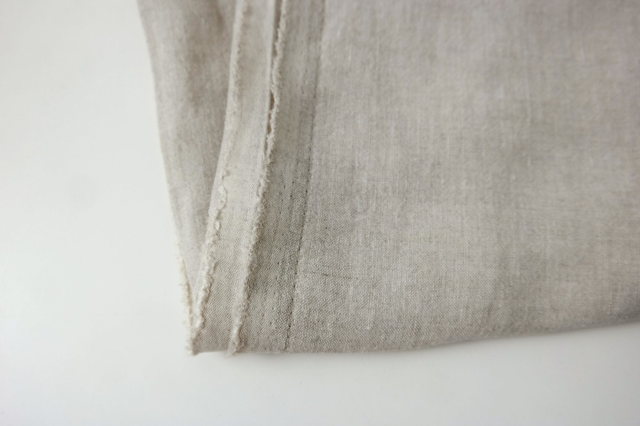 High Twisted 100% Linen Fabric Medium Weight 14S | The Linen Lab