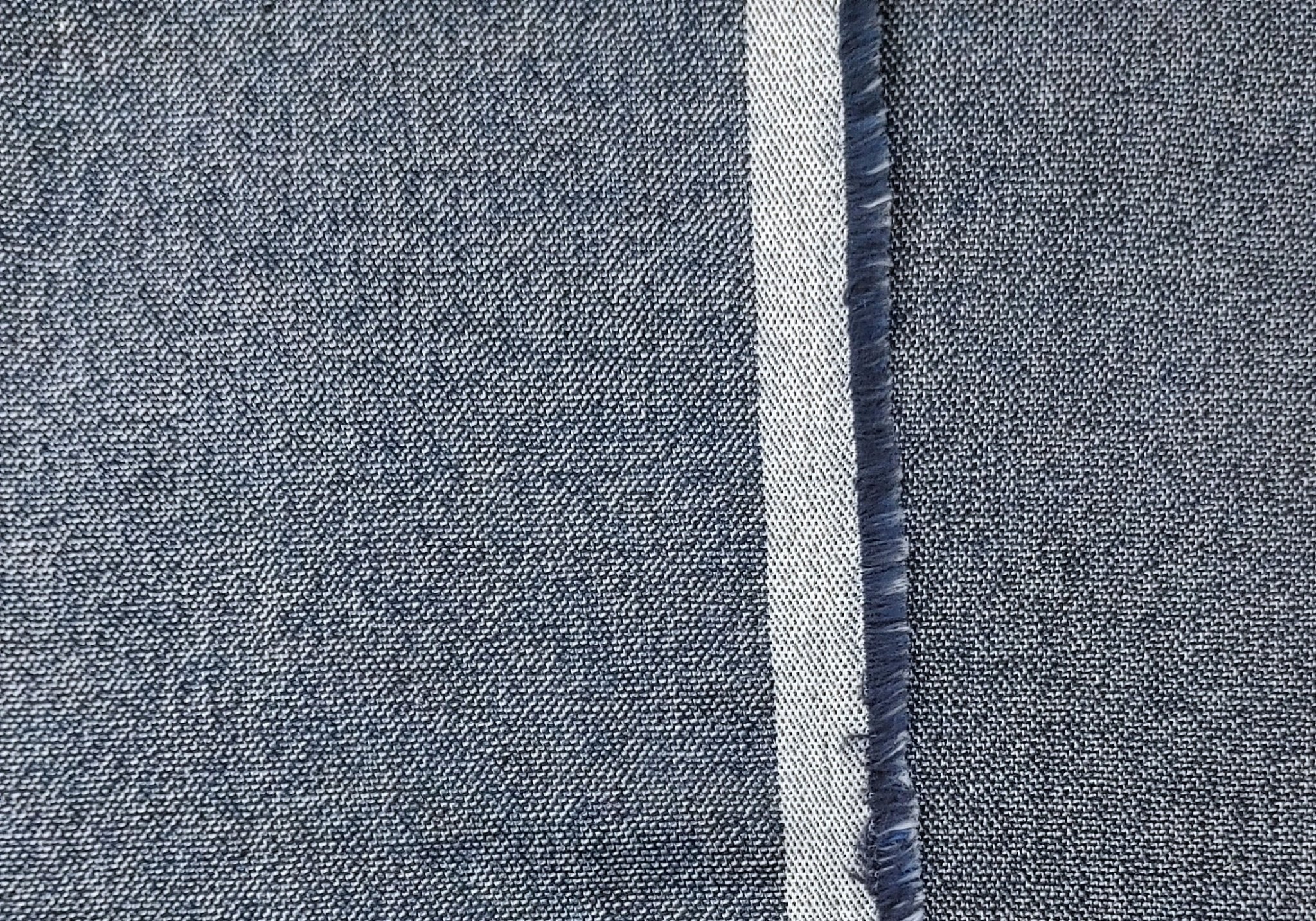 Linen Cotton Ramie Stretch Twill Chambray Fabric | The Linen Lab