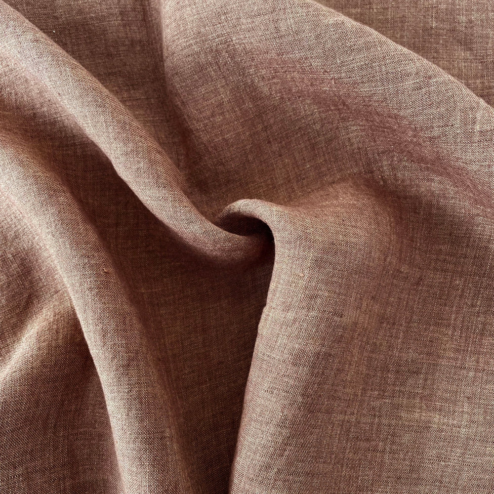 Linen Fabric Light Weight Soft Touch 21S 4892 6449 7252 6351 - The Linen Lab - Brwon