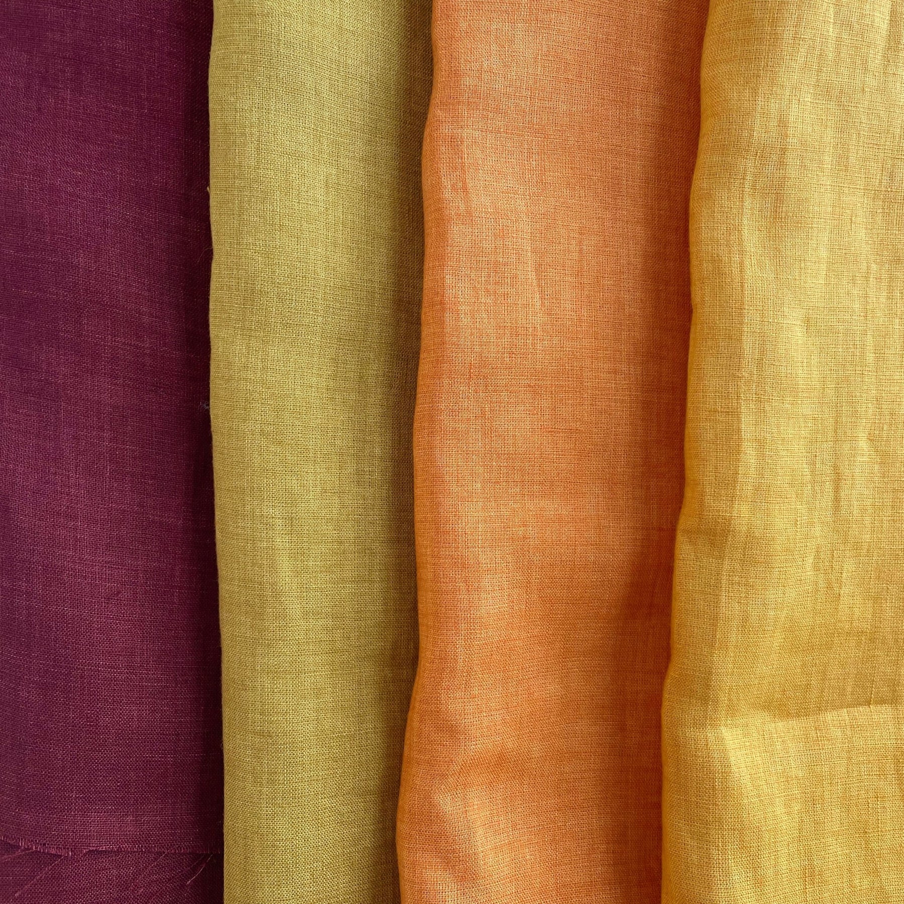 Delave 100% Linen Vintage Dyed Delave Fabric – Fine 21s Yarn, Pre-Washed ...