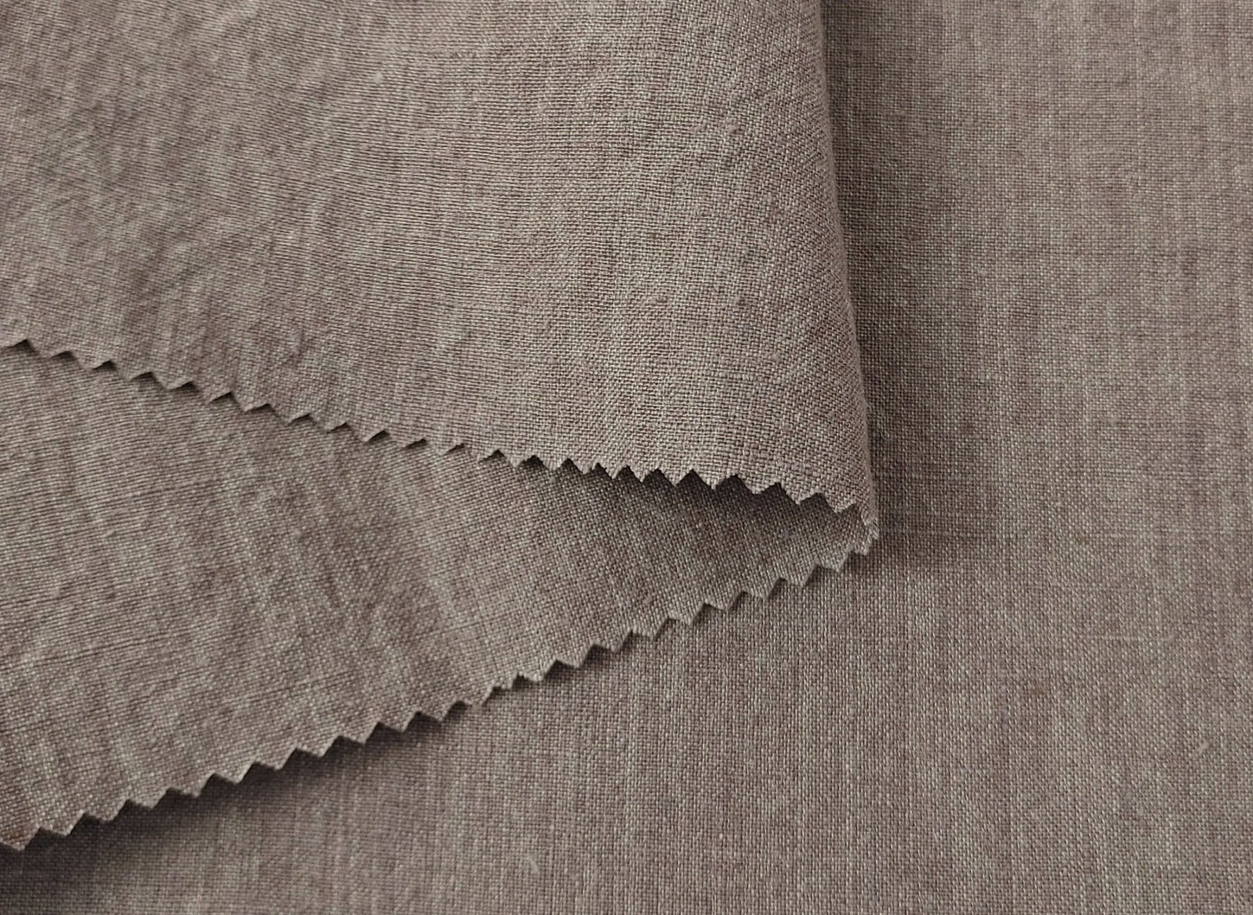 Vintage Dyed Medium Weight Linen Ramie Cotton Fabric with Plain Weave ...