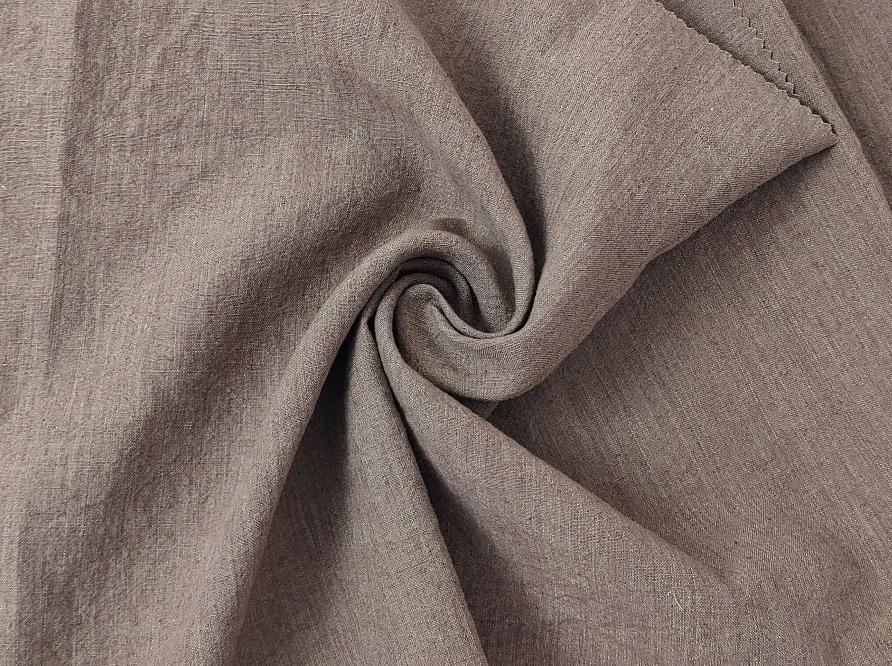 Vintage Dyed Medium Weight Linen Ramie Cotton Fabric with Plain Weave ...