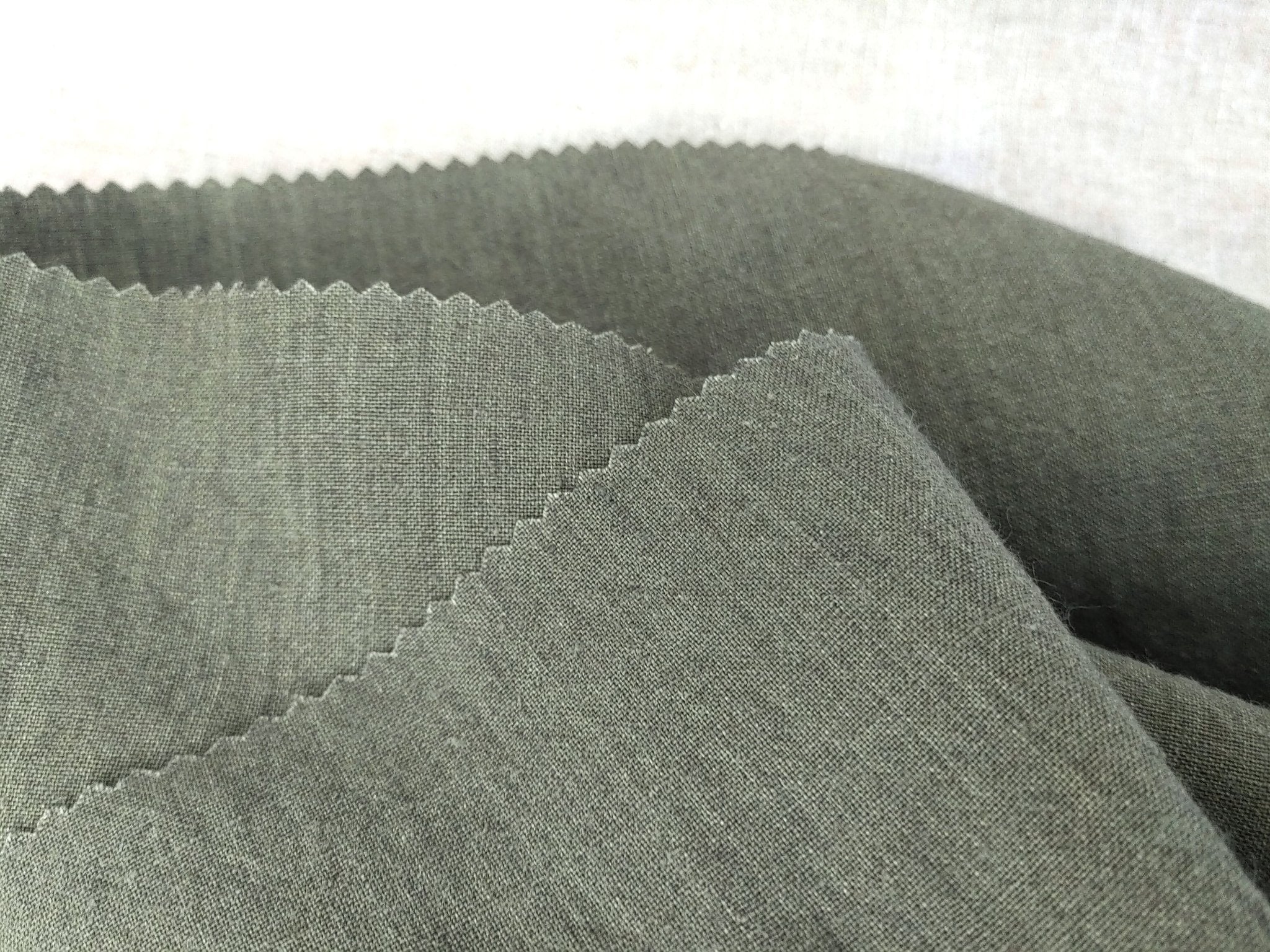 Vintage Dyed Medium Weight Linen Ramie Cotton Fabric with Plain