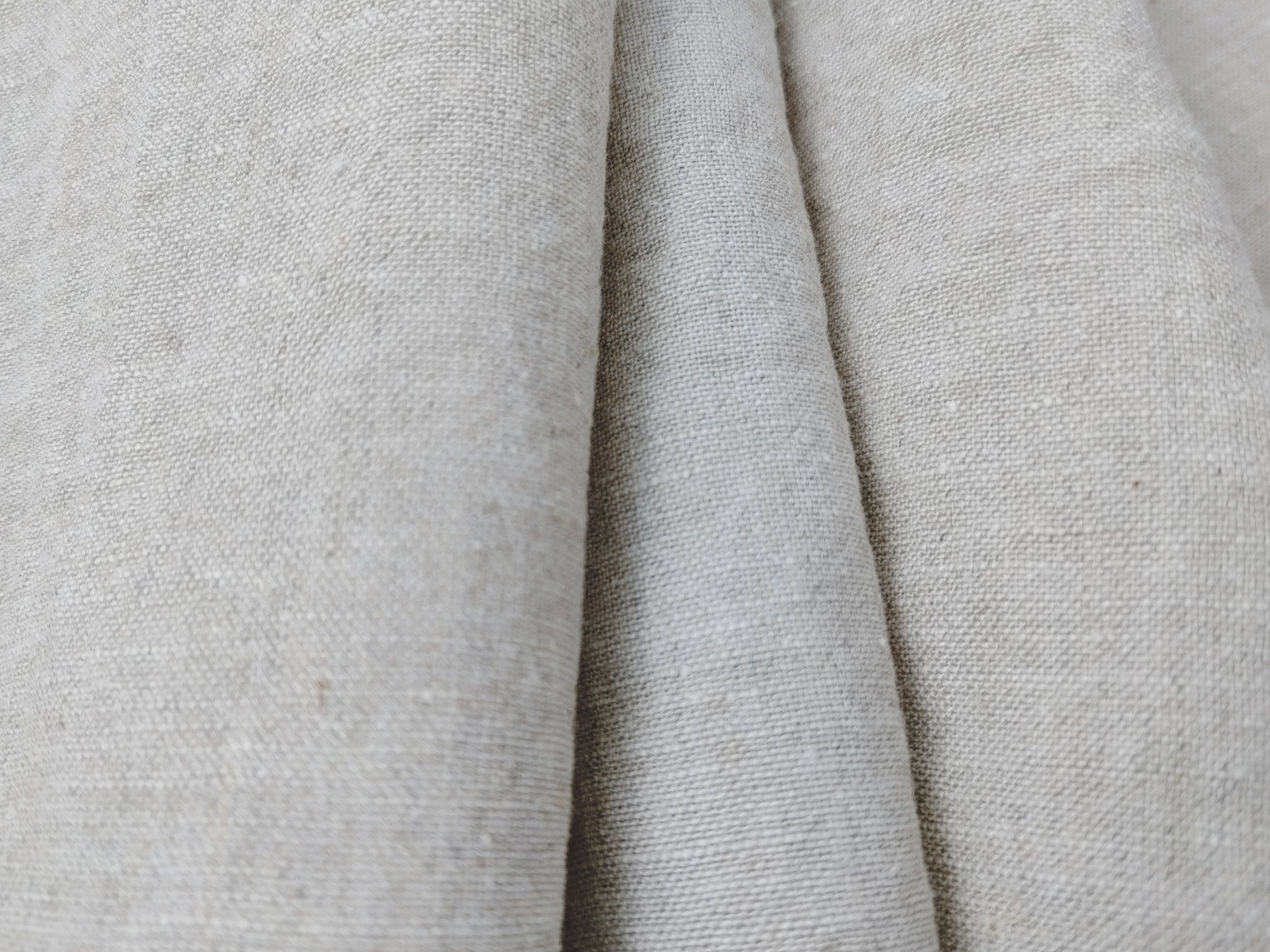 Vintage Dyed Medium Weight Linen Ramie Cotton Fabric with Plain